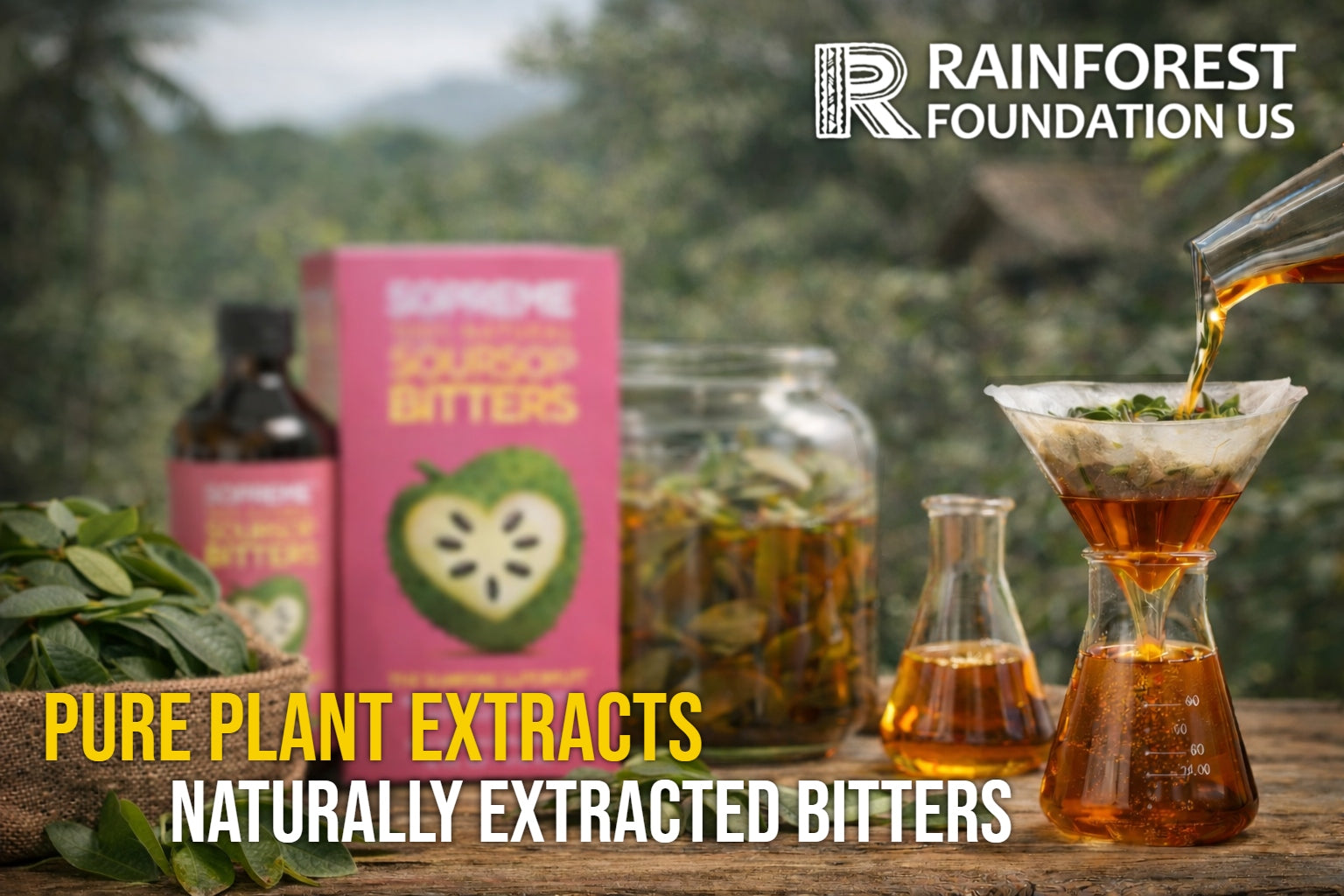Pure plant soursop extracts, naturally extracted bitters soursop